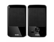 SVEN 312 Black (USB),  2.0 / 2x2W RMS, USB power supply, 2.75-